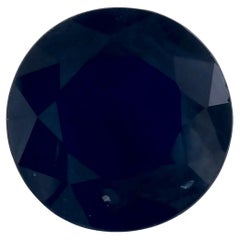 1.53 Ct Blue Sapphire Round Loose Gemstone