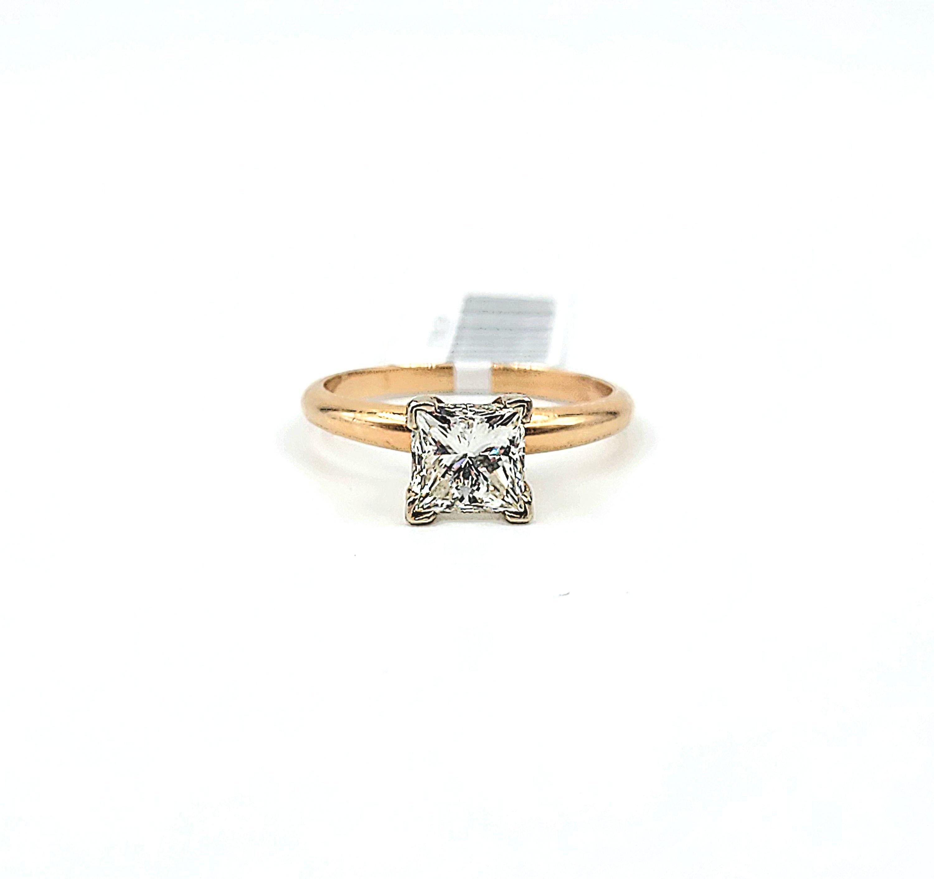 Bague avec diamant certifié 1,53 carat en vente 2