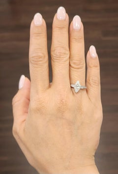 Elegant Platinum Marquise Diamond Ring - 1.53 Carat