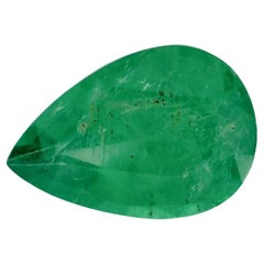1.53 Ct Emerald Pear Loose Gemstone