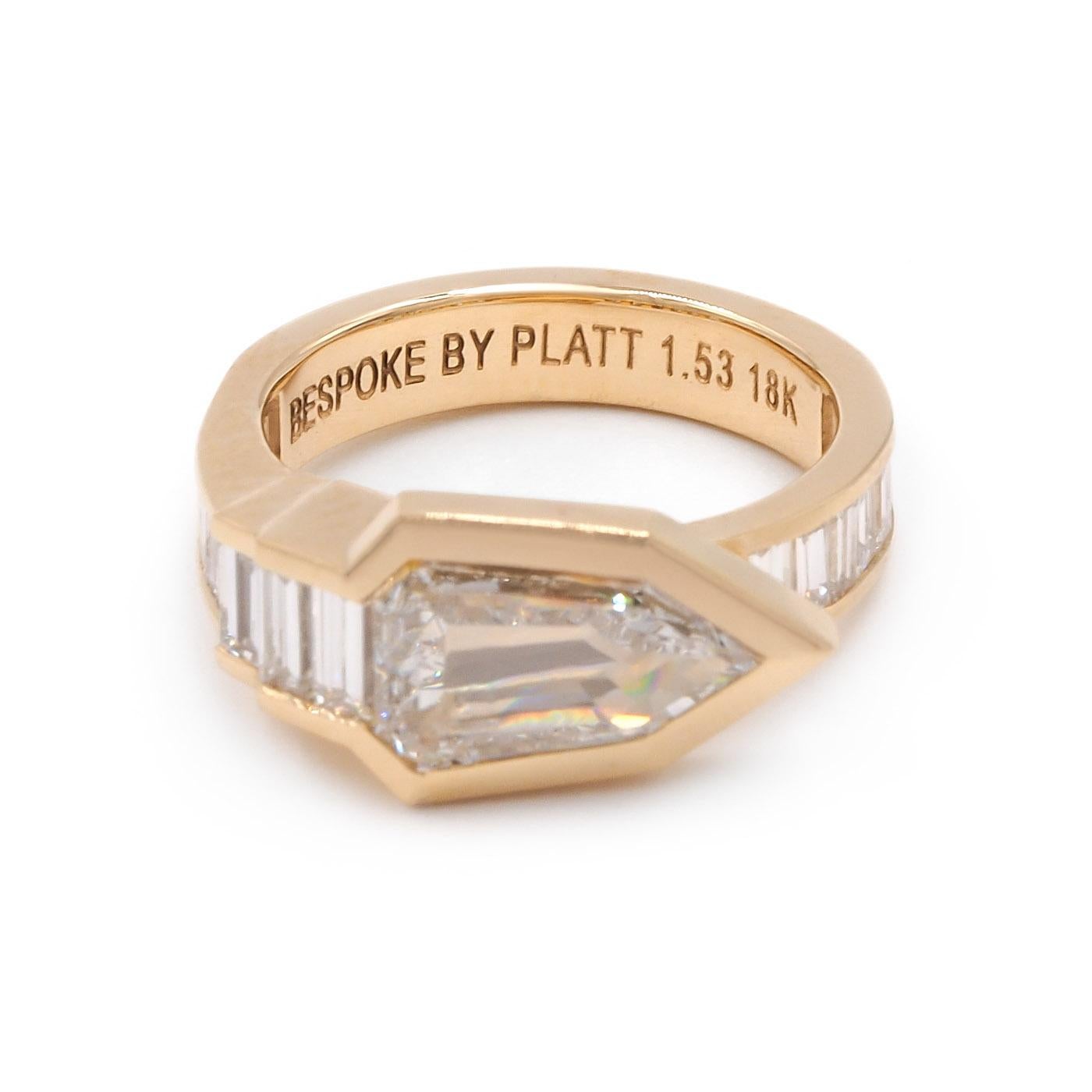 1,53 ct. GIA Stufenschliff Diamantring 
