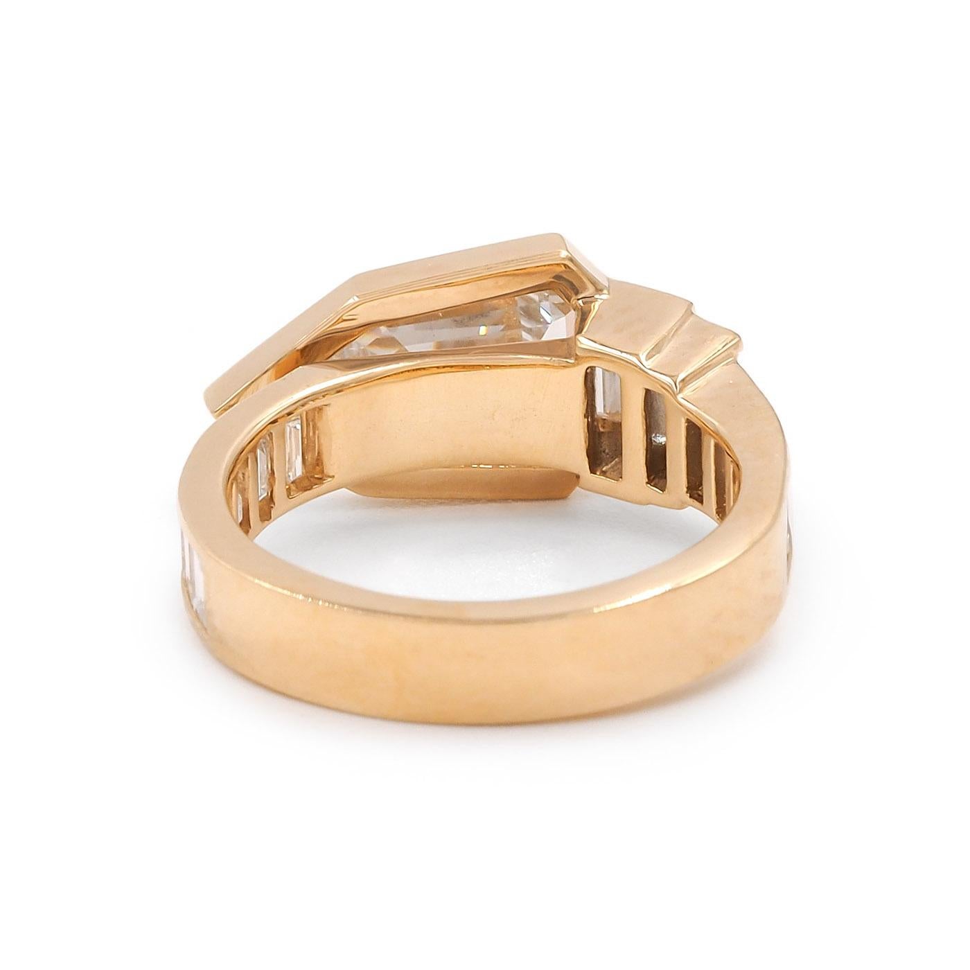 1,53 ct. GIA Stufenschliff Diamantring 