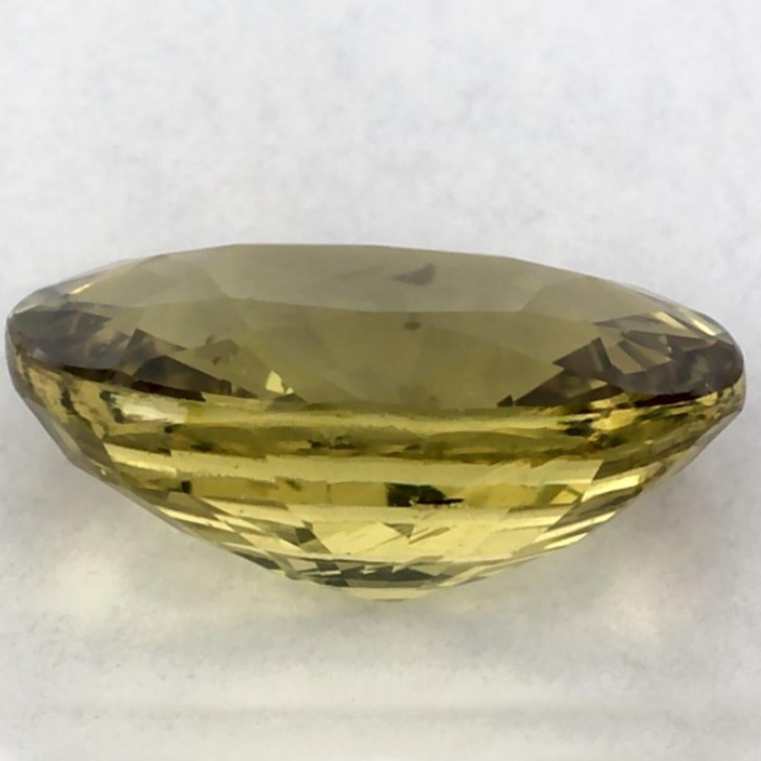 1.53 Ct Green Sapphire Oval Loose Gemstone (Saphir vert ovale en vrac) Neuf - En vente à Fort Lee, NJ