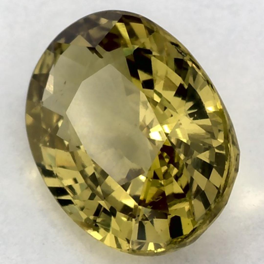 1.53 Ct Green Sapphire Oval Loose Gemstone (Saphir vert ovale en vrac) Pour femmes en vente