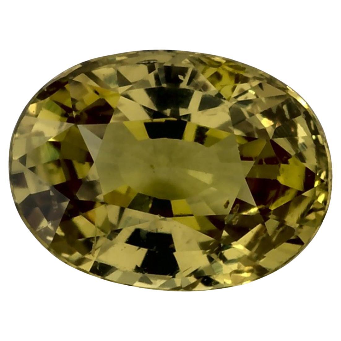 1.53 carati di zaffiro verde ovale sfuso