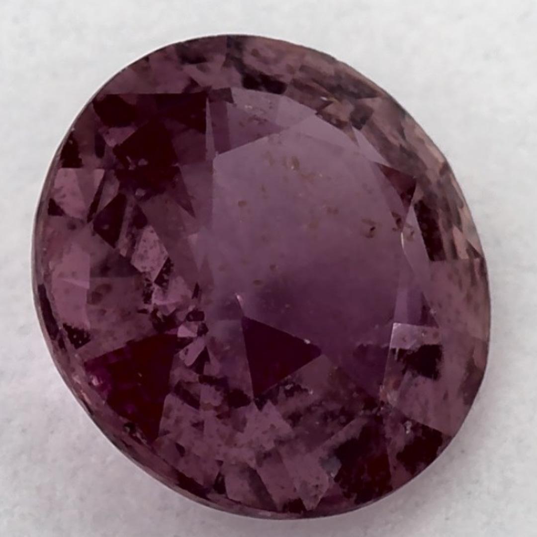 1.53 Karat Rosa Saphir Rund Lose Edelstein im Angebot 2