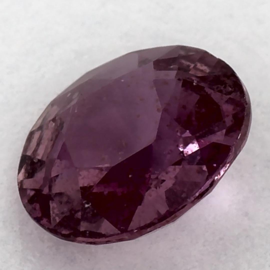 1.53 Karat Rosa Saphir Rund Lose Edelstein im Angebot 3