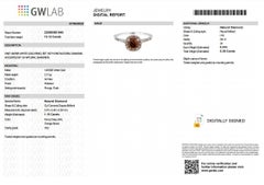 1.53 Tcw VS2 Natural Fancy Deep Orange Brown Diamond Ring, No Reserve Price