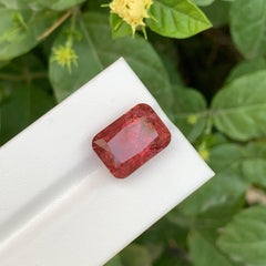 15.30 Carat Loose Pink Peach Tourmaline Stone Cushion Cut Natural Afghan Gem