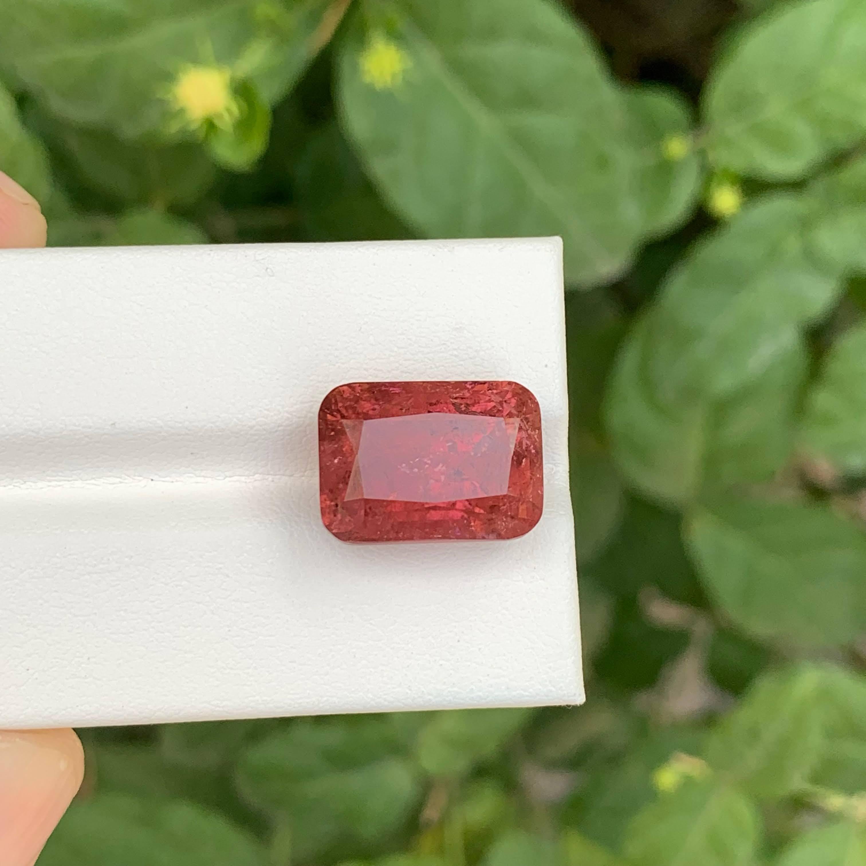 15.30 Carat Loose Pink Peach Tourmaline Stone Cushion Cut Natural Afghan Gem For Sale 1