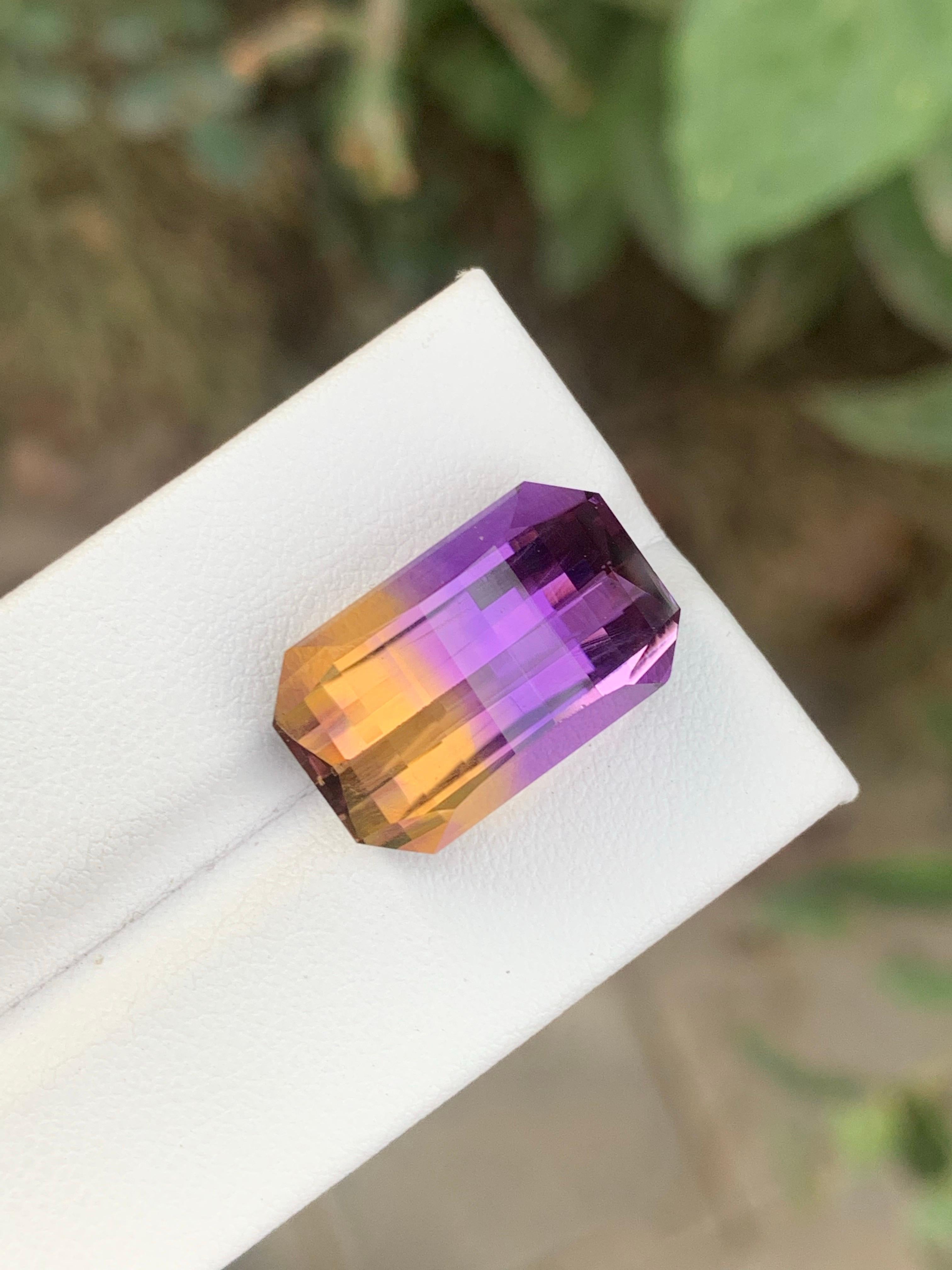 15.30 Carat Natural Loose Ametrine Pixel Cut Gemstone From Bolivia en venta 4