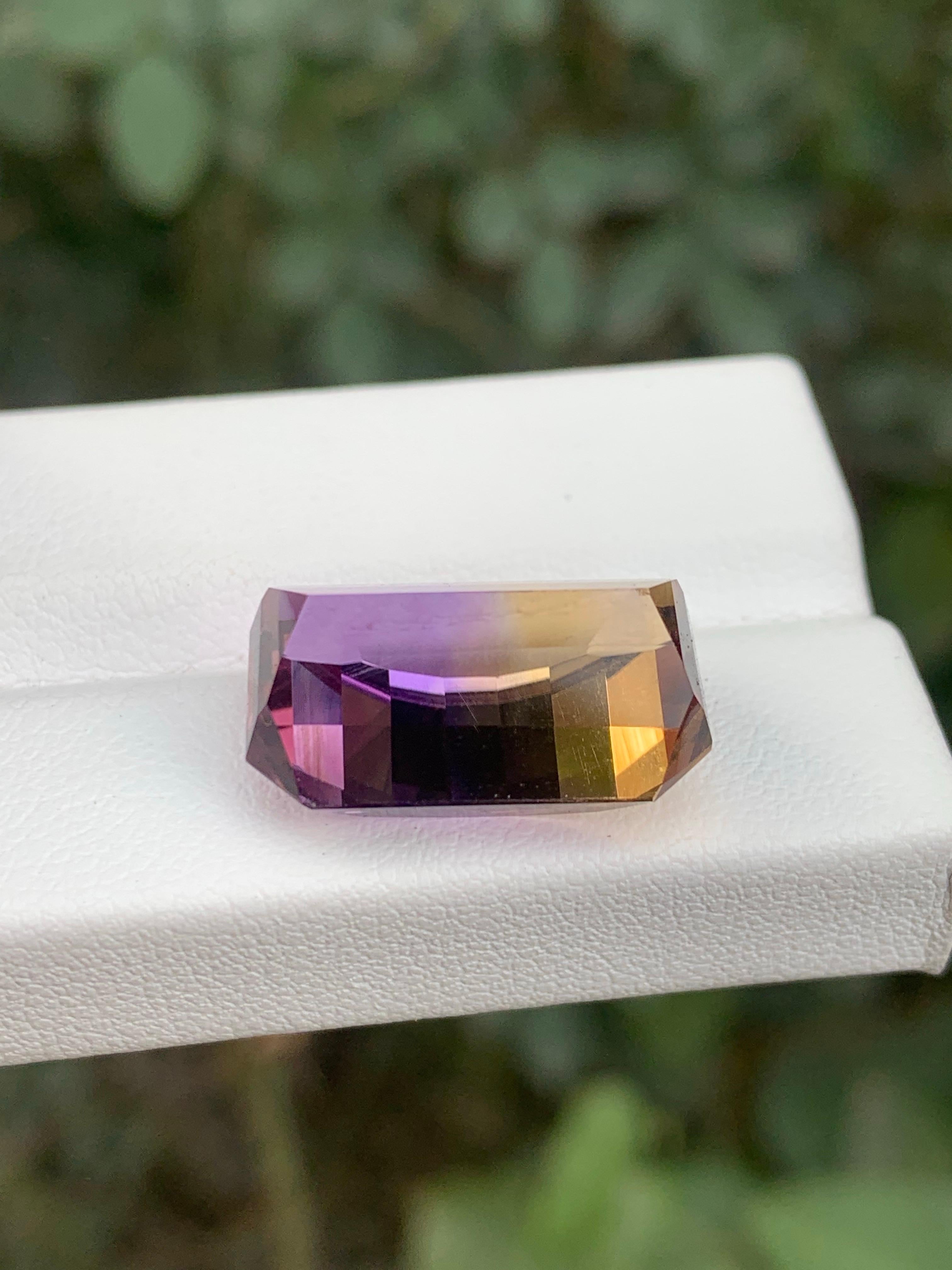 15.30 Carat Natural Loose Ametrine Pixel Cut Gemstone From Bolivia en venta 5