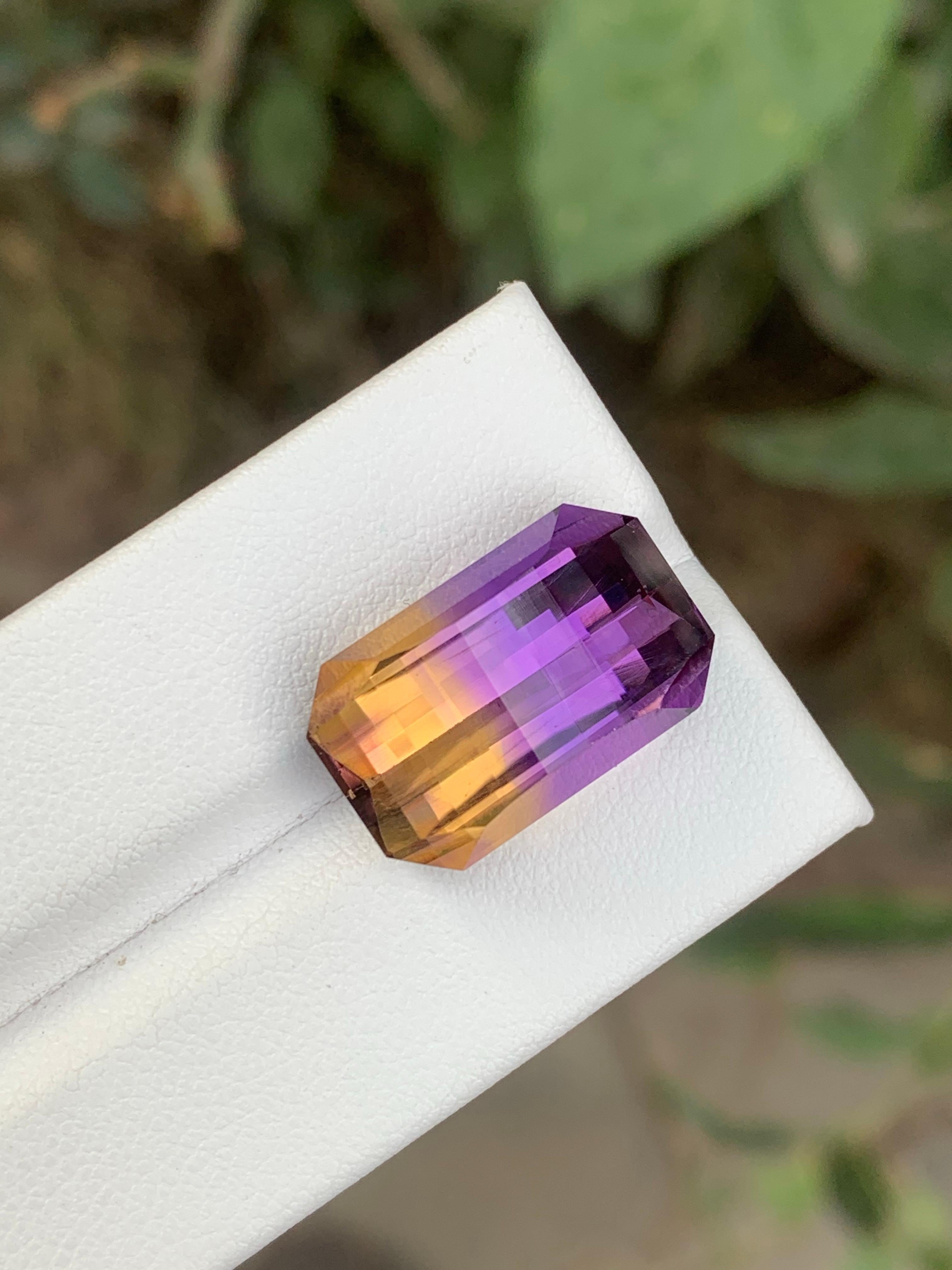 15.30 Carat Natural Loose Ametrine Pixel Cut Gemstone From Bolivia Artes y manualidades en venta