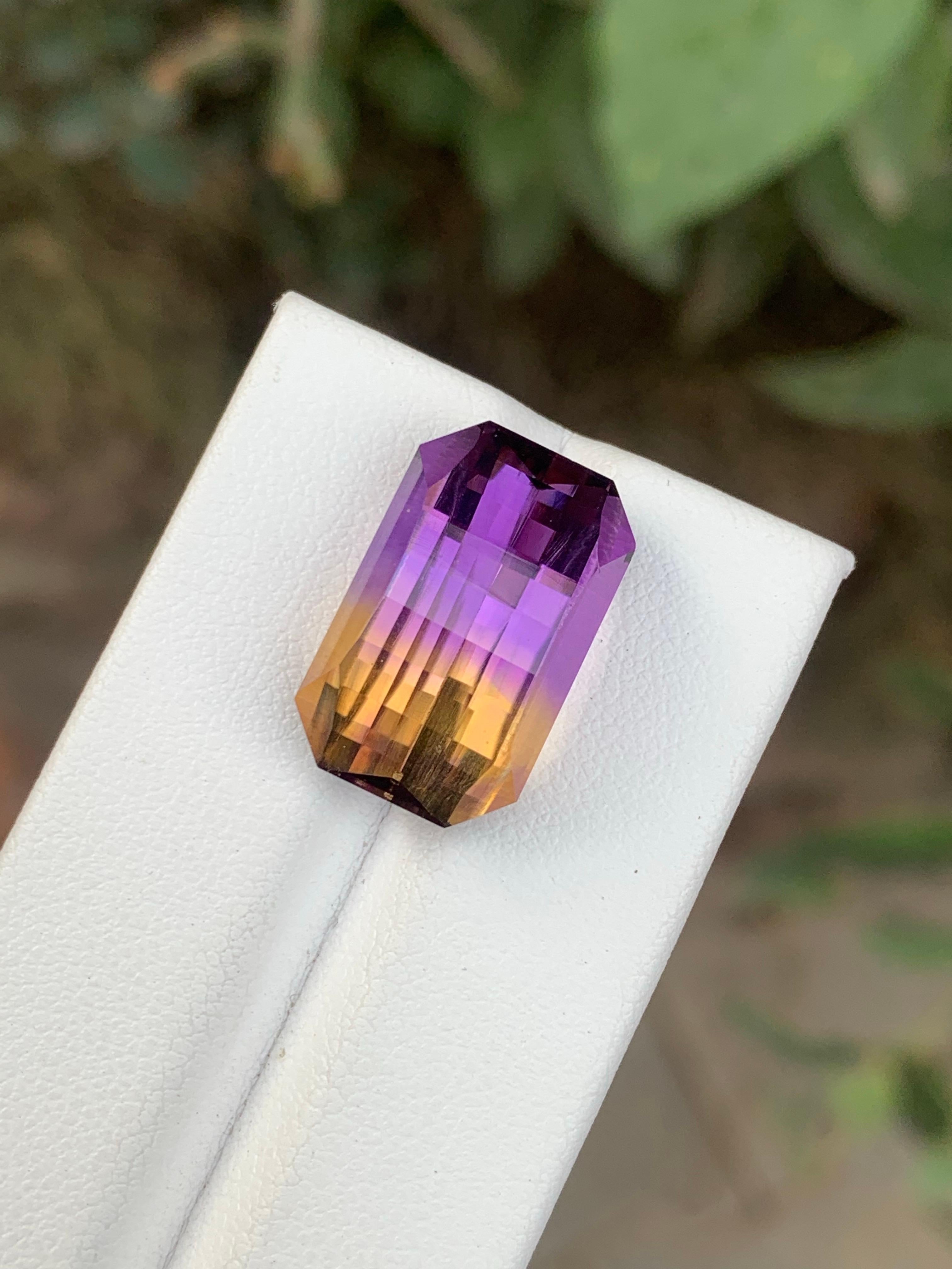 15.30 Carat Natural Loose Ametrine Pixel Cut Gemstone From Bolivia en Nuevo estado para la venta en Peshawar, PK