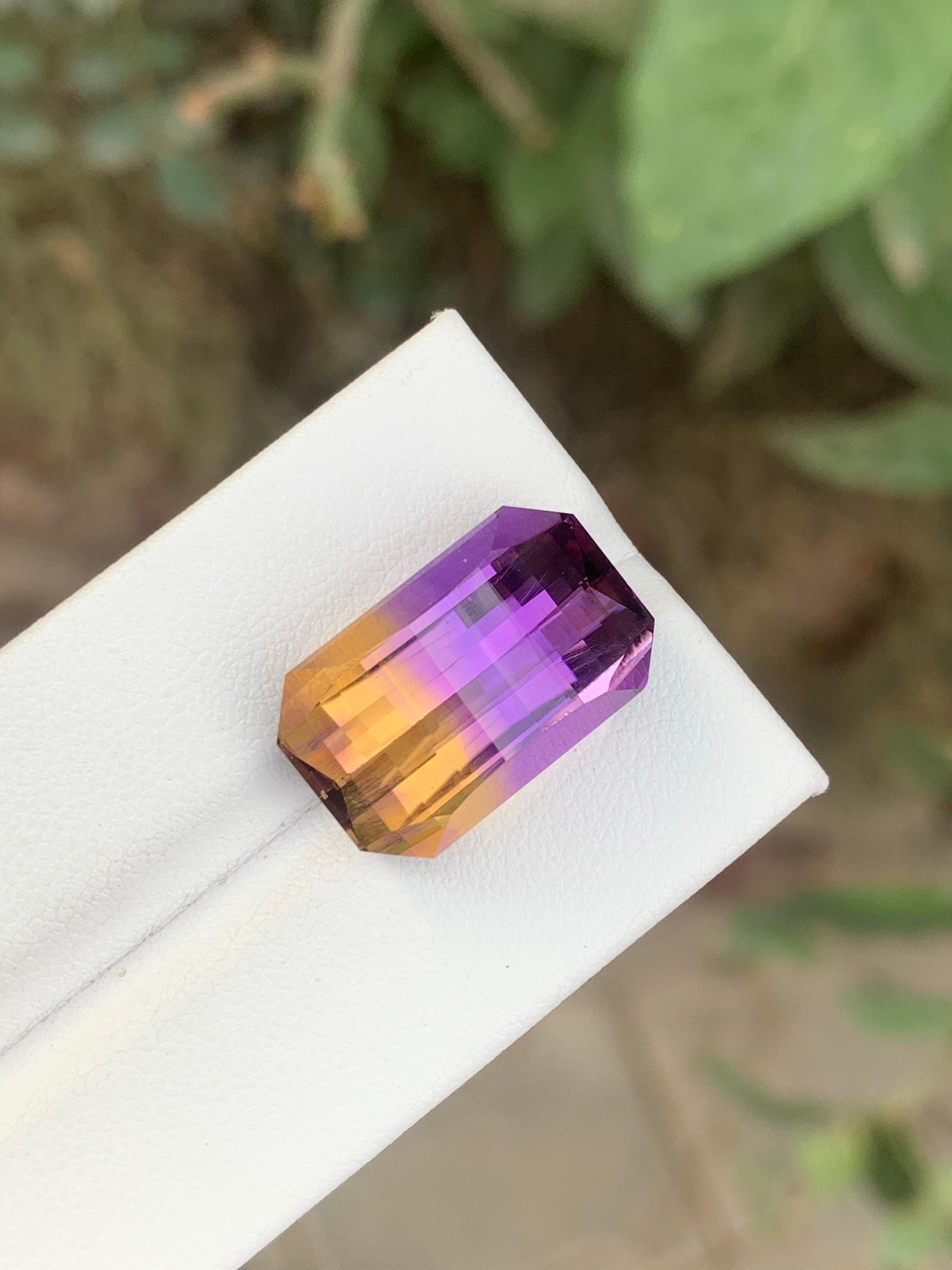 15.30 Carat Natural Loose Ametrine Pixel Cut Gemstone From Bolivia en venta 1