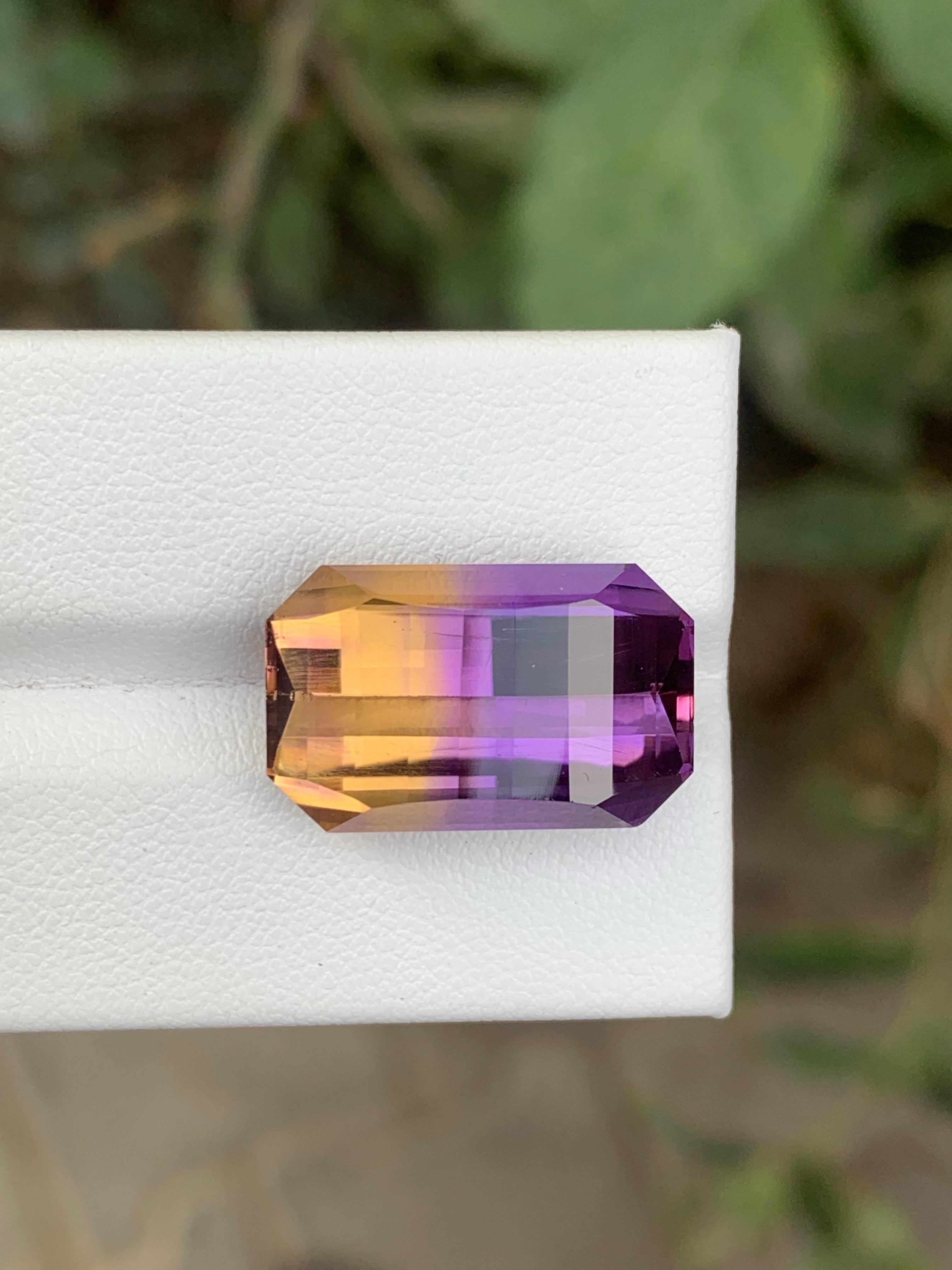 15.30 Carat Natural Loose Ametrine Pixel Cut Gemstone From Bolivia en venta 2