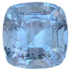 15.30 Carat Natural Loose Aquamarine Goshenite Cushion Shape Gemstone