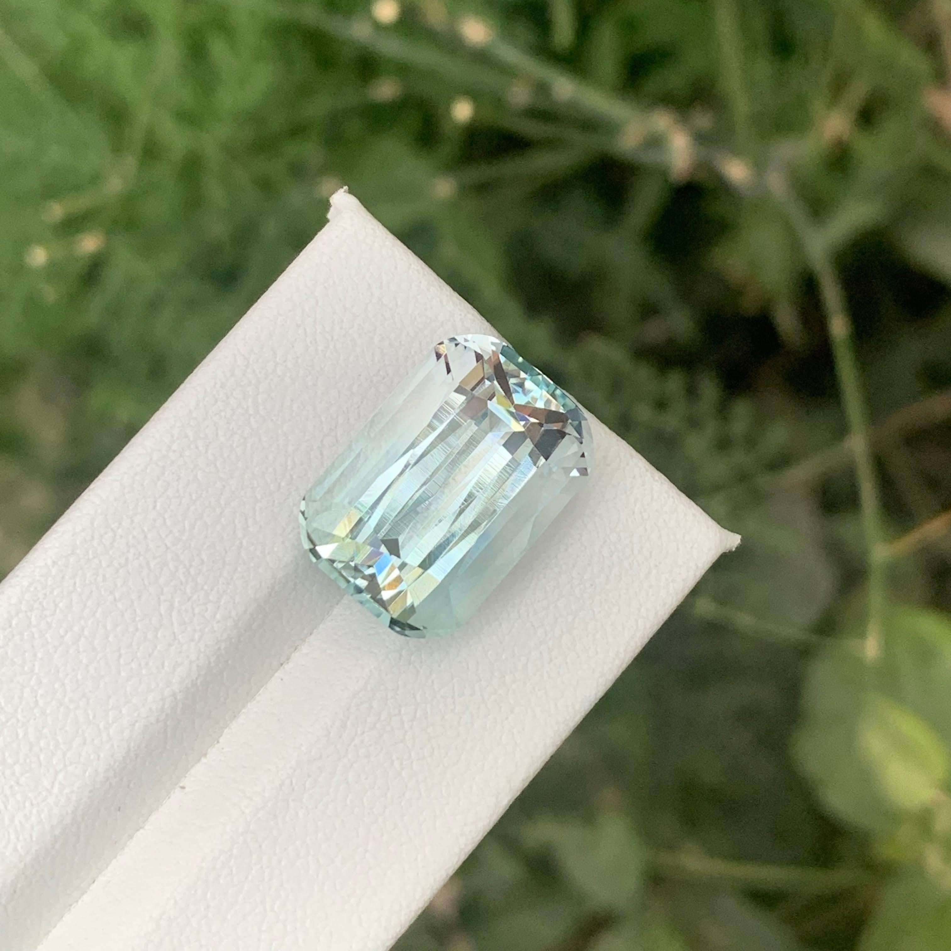 15.30 Karat Natürlicher loser hellblauer Aquamarin im Kissenschliff Pakistanischer Edelstein im Angebot 5