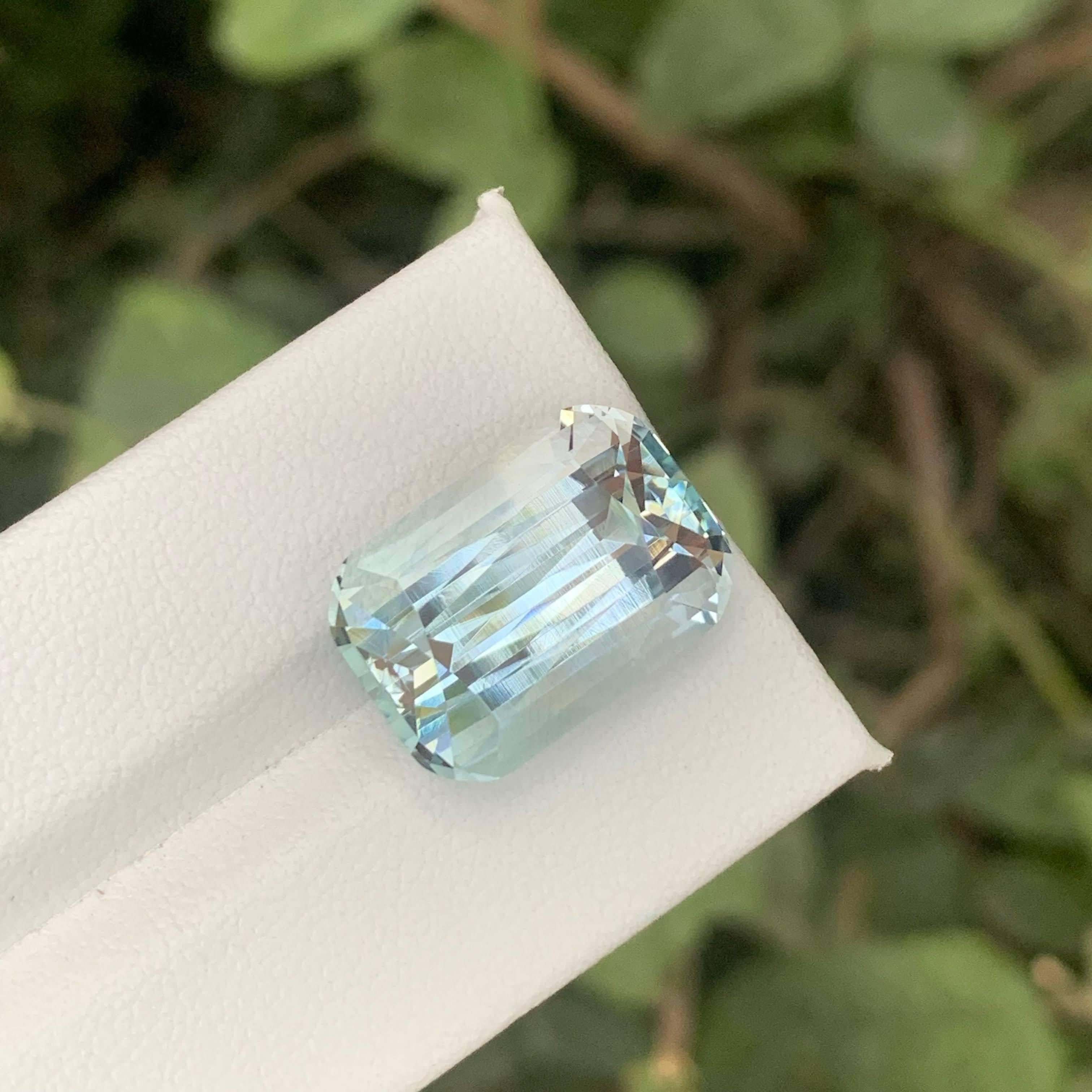 15.30 Karat Natürlicher loser hellblauer Aquamarin im Kissenschliff Pakistanischer Edelstein für Damen oder Herren im Angebot