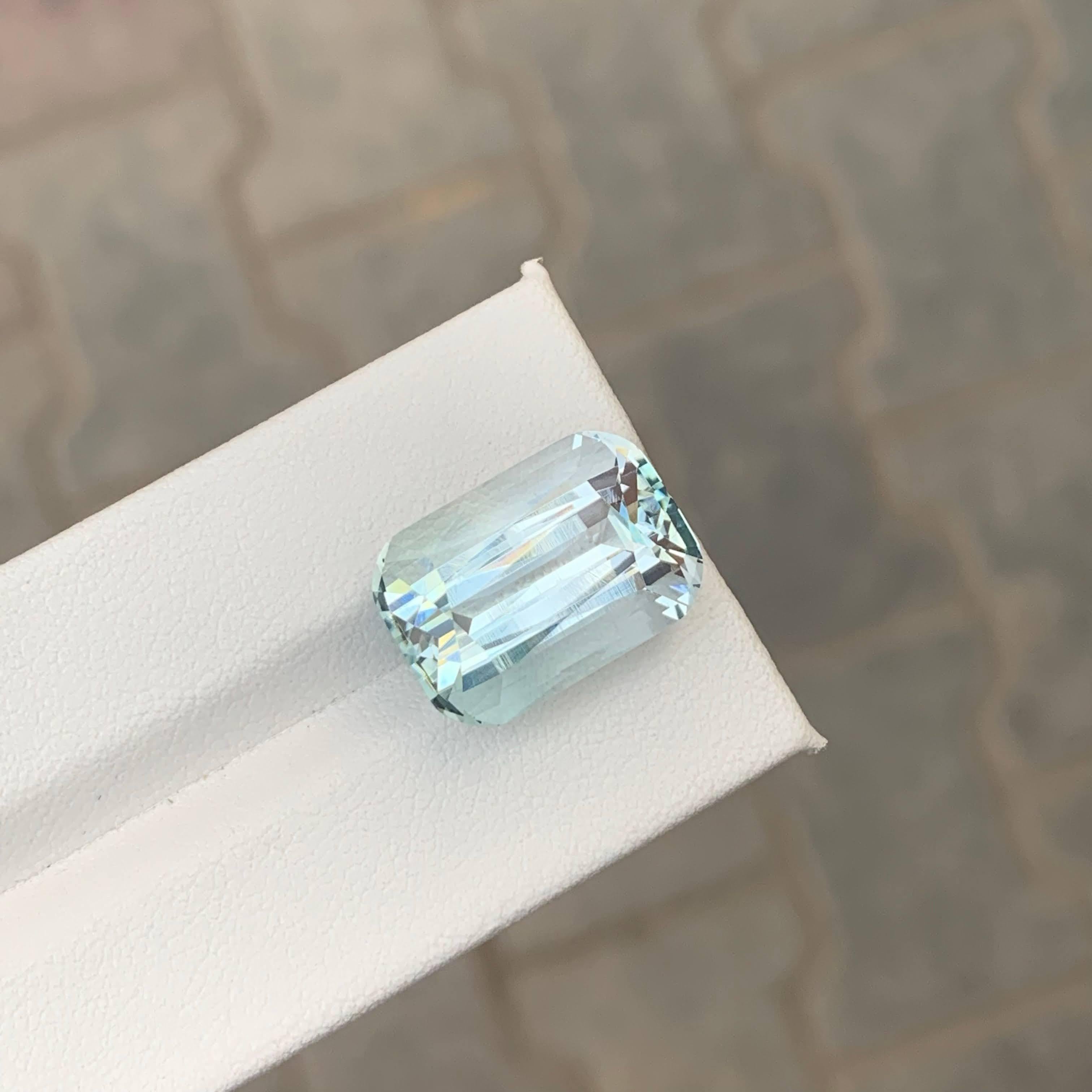 15.30 Karat Natürlicher loser hellblauer Aquamarin im Kissenschliff Pakistanischer Edelstein im Angebot 1