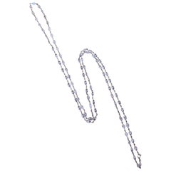 15.32 Carats Marquise Diamond By the Yard Necklace in Platinum 35" Long