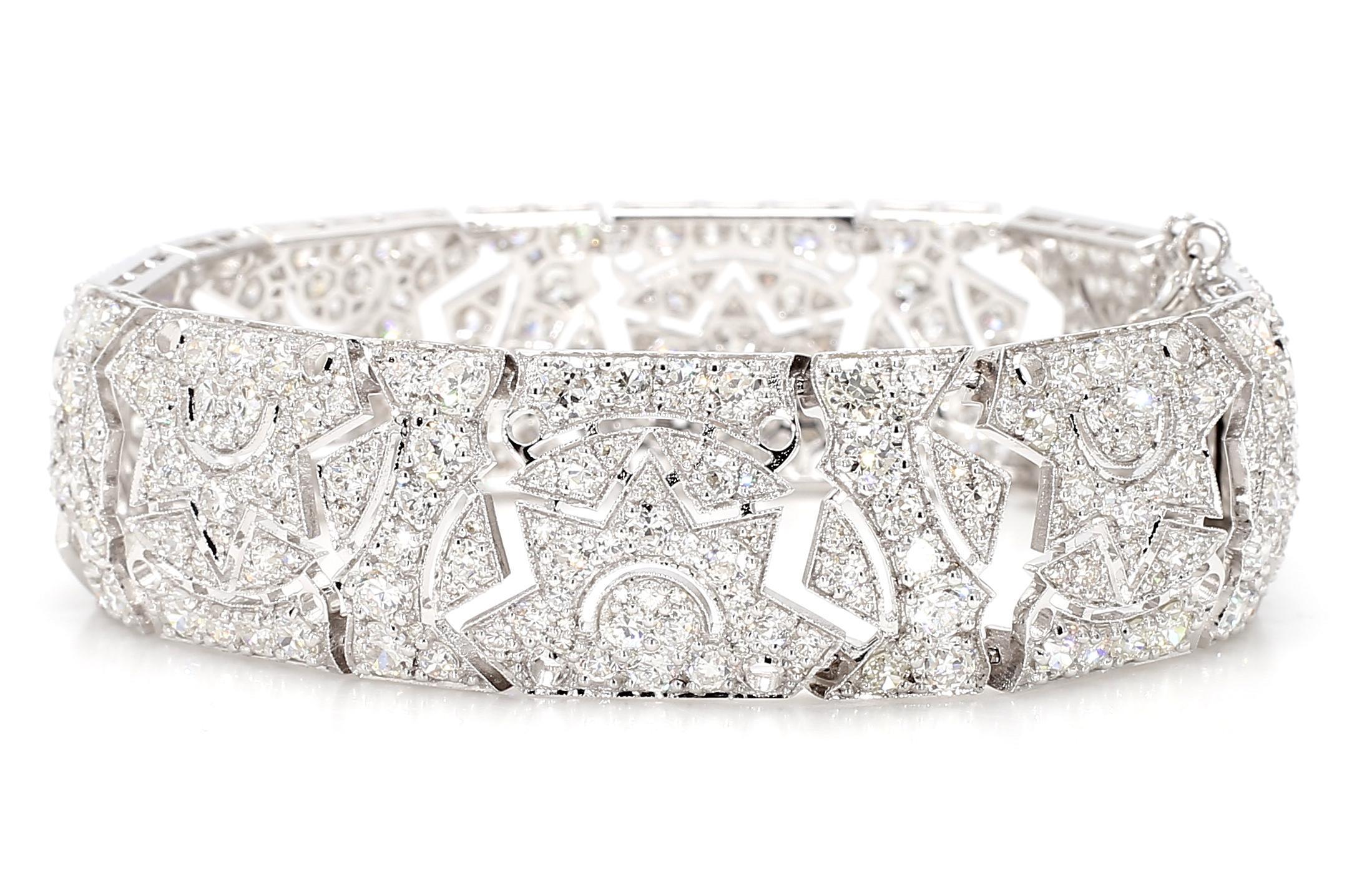 Bracciale in oro 18K con diamante da 15,34 carati in vendita 2