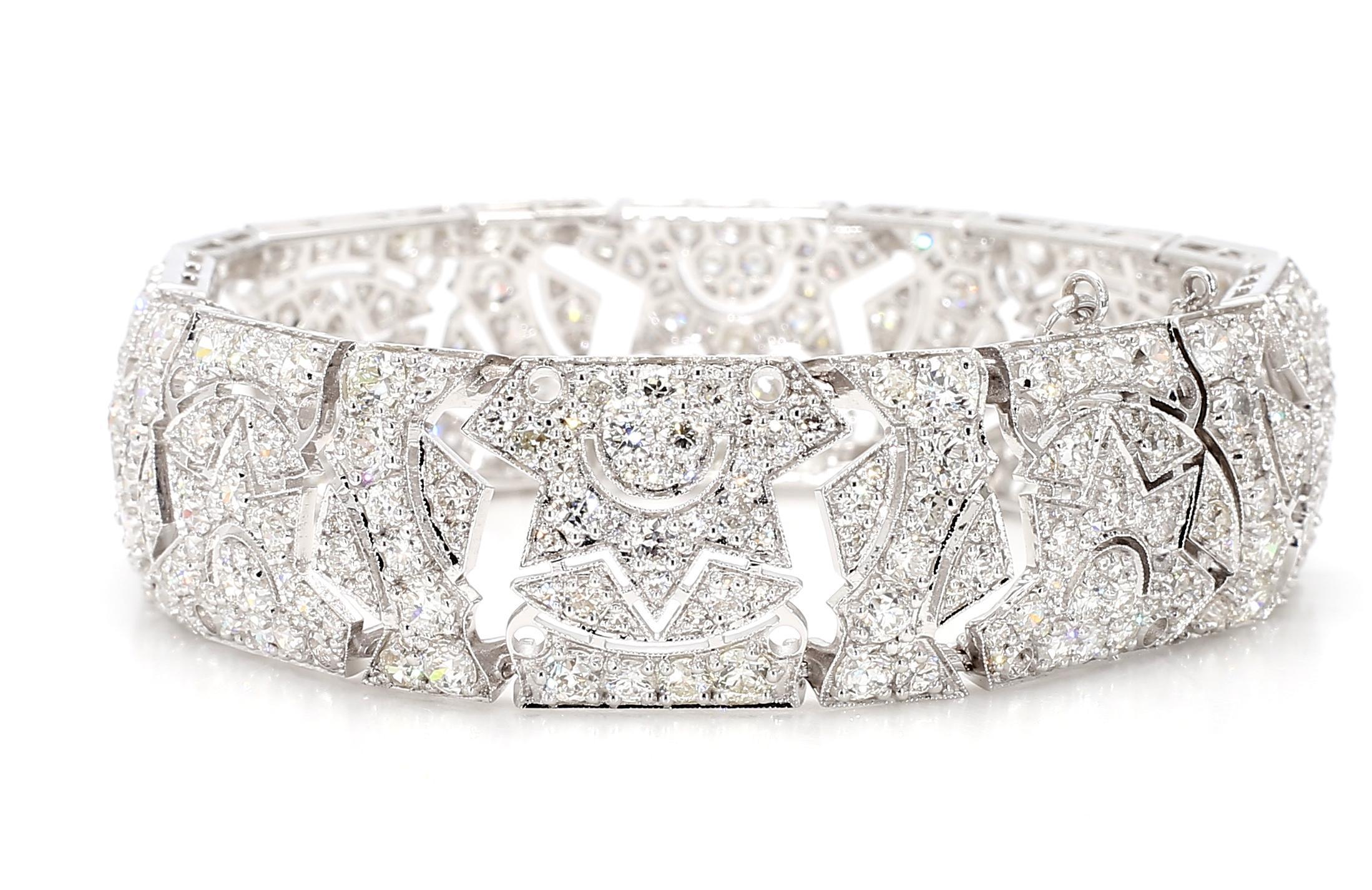 Bracciale in oro 18K con diamante da 15,34 carati in vendita 3