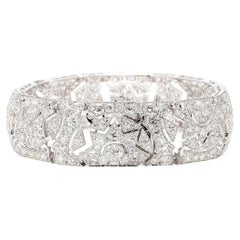 15.34 Carat Diamond 18K Gold Bracelet
