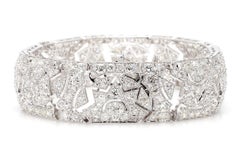 Bracelet à maillons en diamant de 15.34 carats