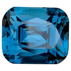 15.35 Carat Exquisite Faceted London Blue Topaz Cushion Shape Gemstone