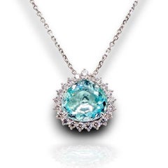 15.35ct Vivid Neon Blue-Green (Copper-Bearing) Natural Paraiba Tourmaline