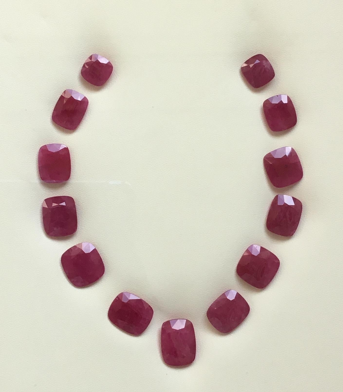 153.79 Carats Ruby Mozambique Cushion Faceted Cut stone Layout Heated Natural Gem

Weight: 153.79 Carats
Pieces: 13
Shape: Faceted Cushion cut stone