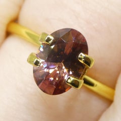 1.53ct Natural Earth Mined Oval Master Orange Zircon from Sri Lanka