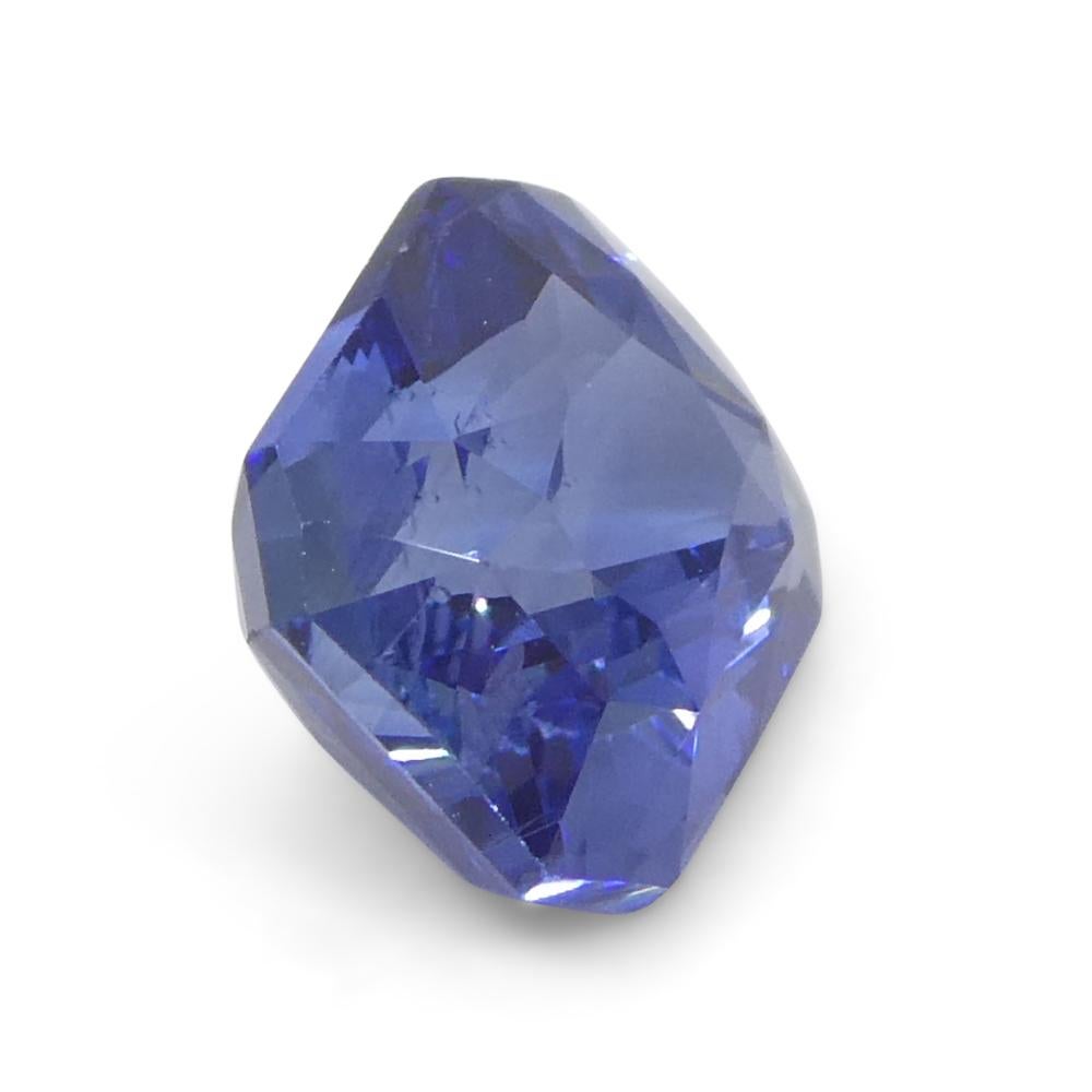 1.53ct Octagonal/Emerald Cut Blue Sapphire from Sri Lanka For Sale 4