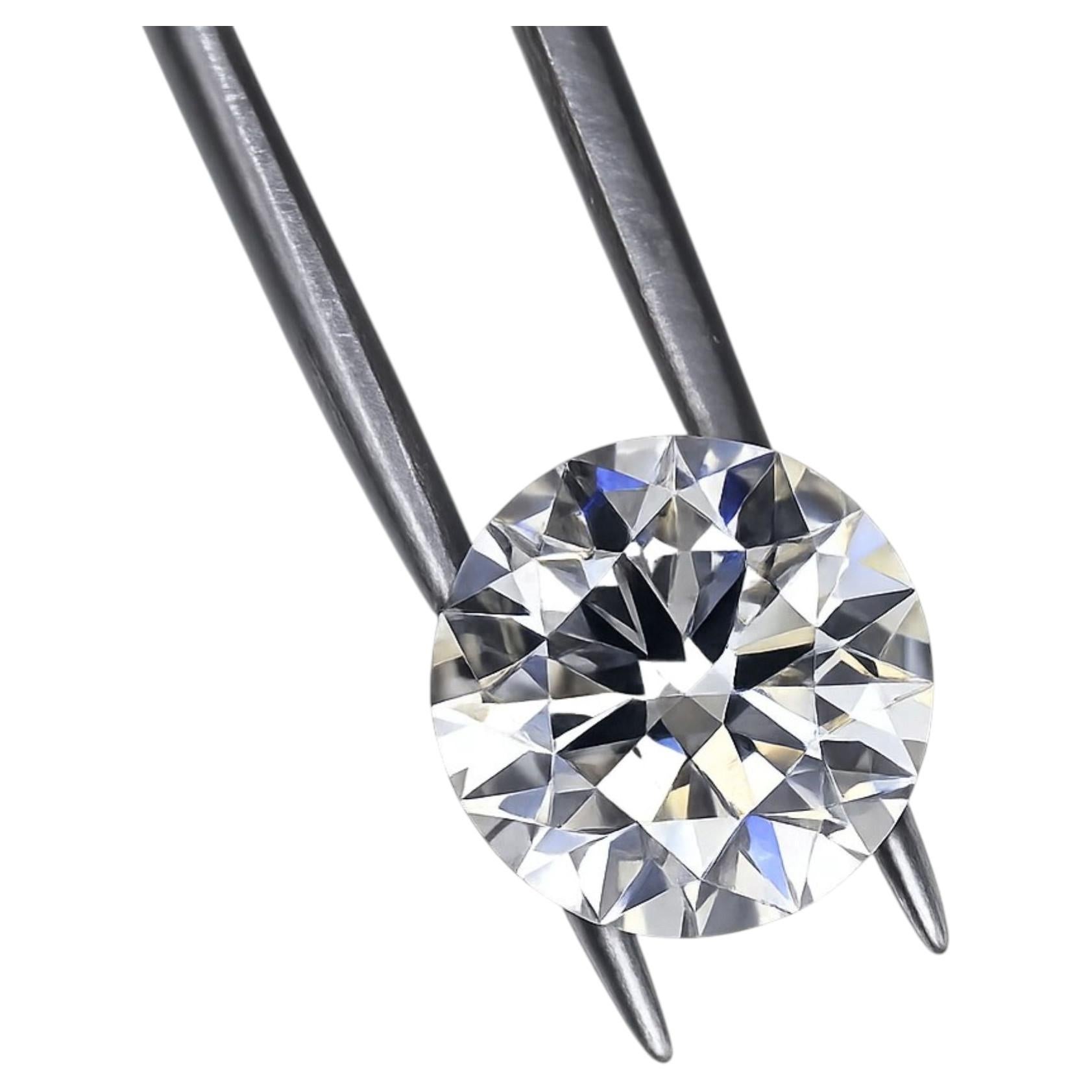 1.53ct Round Brilliant Cut Natural Diamond GIA Certified Loose Excellent E SI2 For Sale