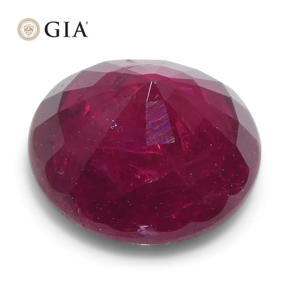 1.53ct Round Red Ruby GIA Certified Madagascar im Angebot 8