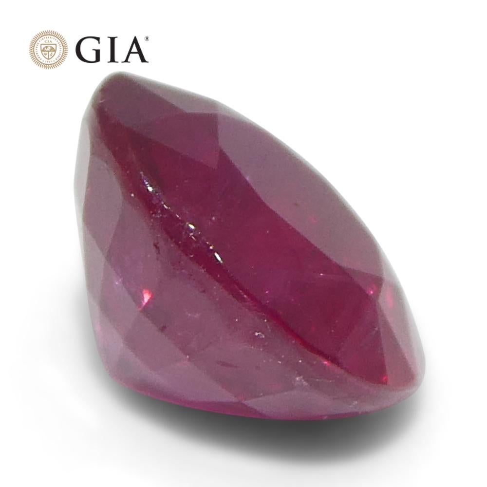 1.53ct Round Red Ruby GIA Certified Madagascar im Angebot 2