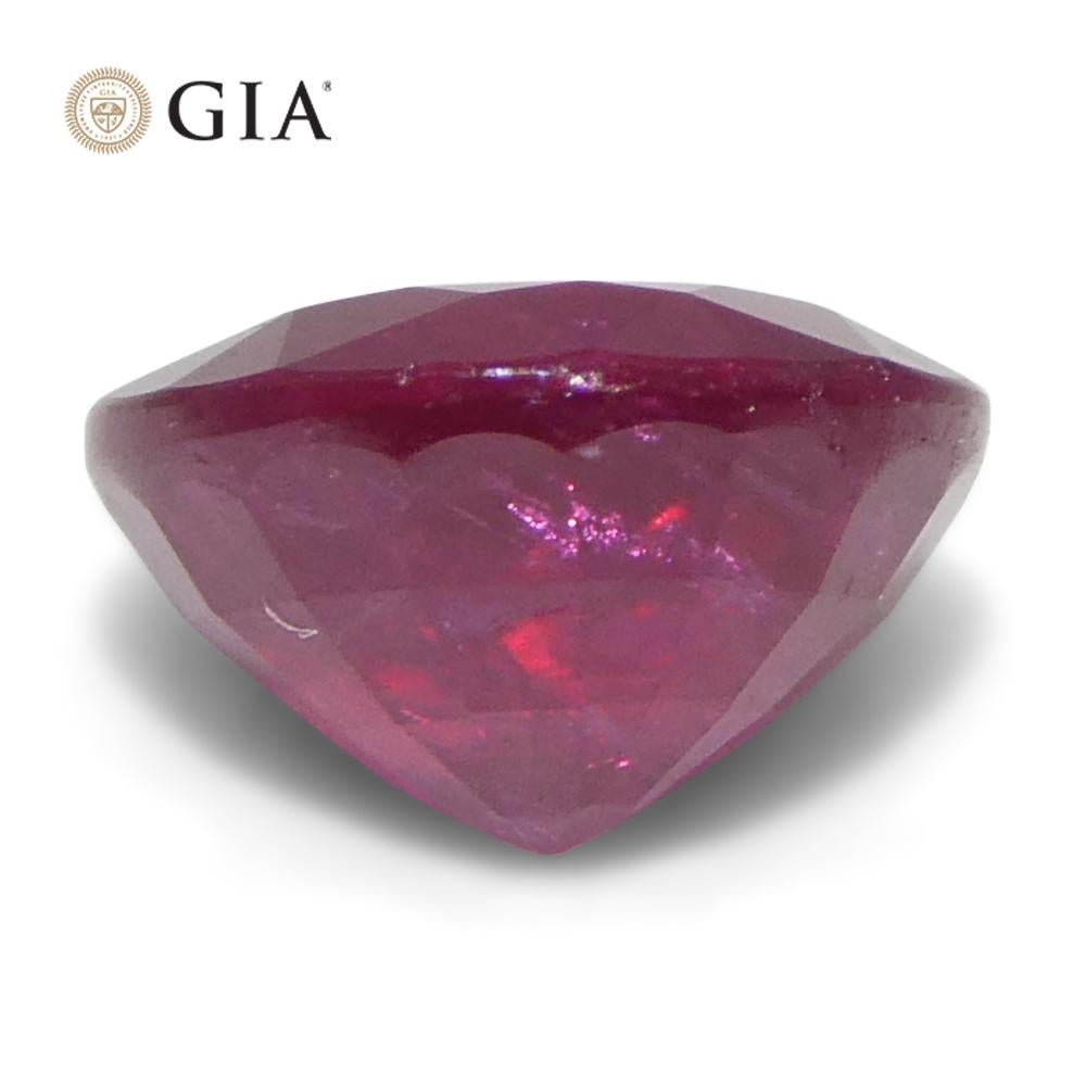 1.53ct Round Red Ruby GIA Certified Madagascar im Angebot 3