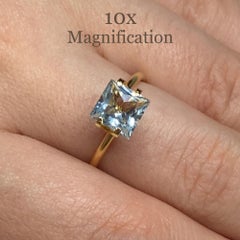 Aigue-marine carrée de 1.53ct