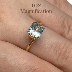 Aigue-marine carrée de 1.53ct