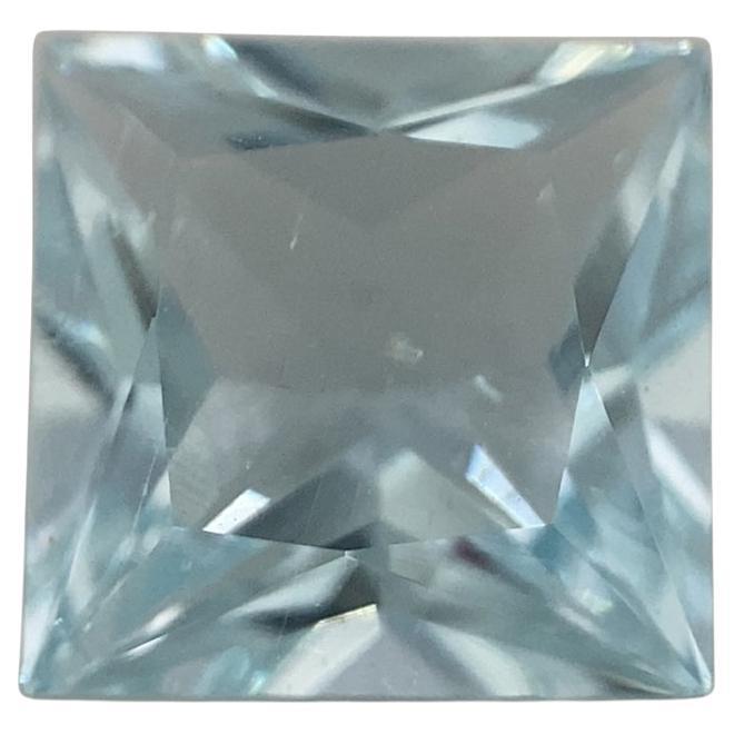 1.53ct Square Aquamarine For Sale