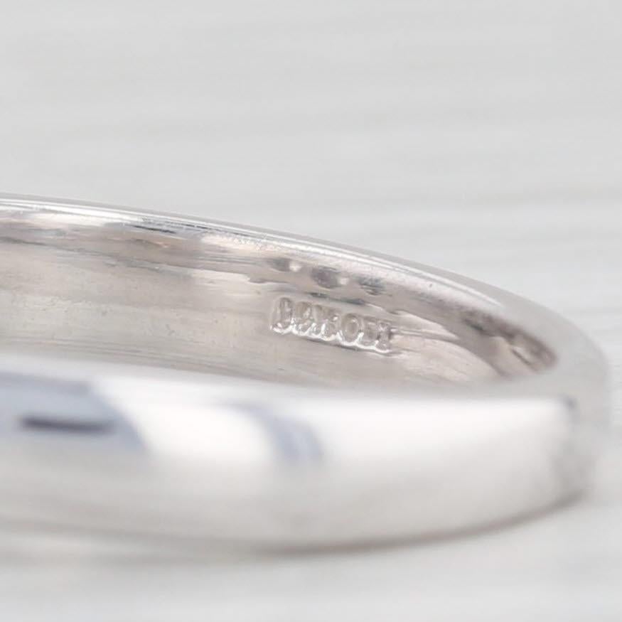 Anello a 3 pietre con diamante ovale da 1,53 ct. in oro bianco 14k, misura 6, per il fidanzamento in vendita 2