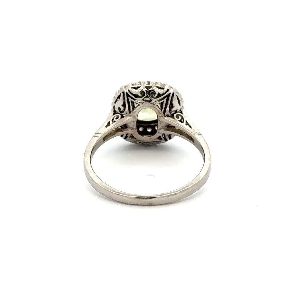 1.54 Carat Cushion Alexandrite GIA and OEC Diamond Platinum Statement Ring In Excellent Condition For Sale In Montreal, QC