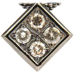 1.54 Carat Diamonds Natural Fancy Light Brown Beaded Necklace 14 Karat*