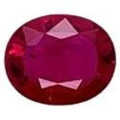 1.54 Carat GIA Certified No Heat Oval Ruby