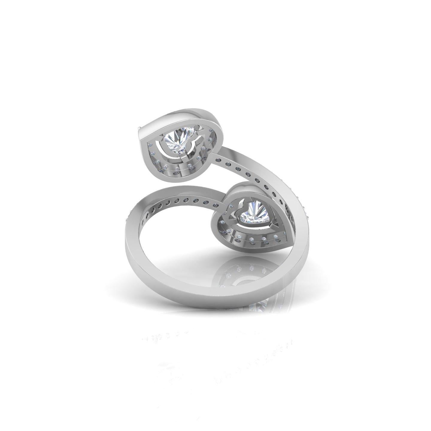 Lassen Sie sich von der zeitlosen Eleganz unseres exquisiten Herz-Diamantrings verzaubern, der in sorgfältiger Handarbeit gefertigt wurde, um Herzen zu erobern und mit seiner fesselnden Schönheit zu blenden. Dieser Ring ist in 10k/14k/18k, Rose