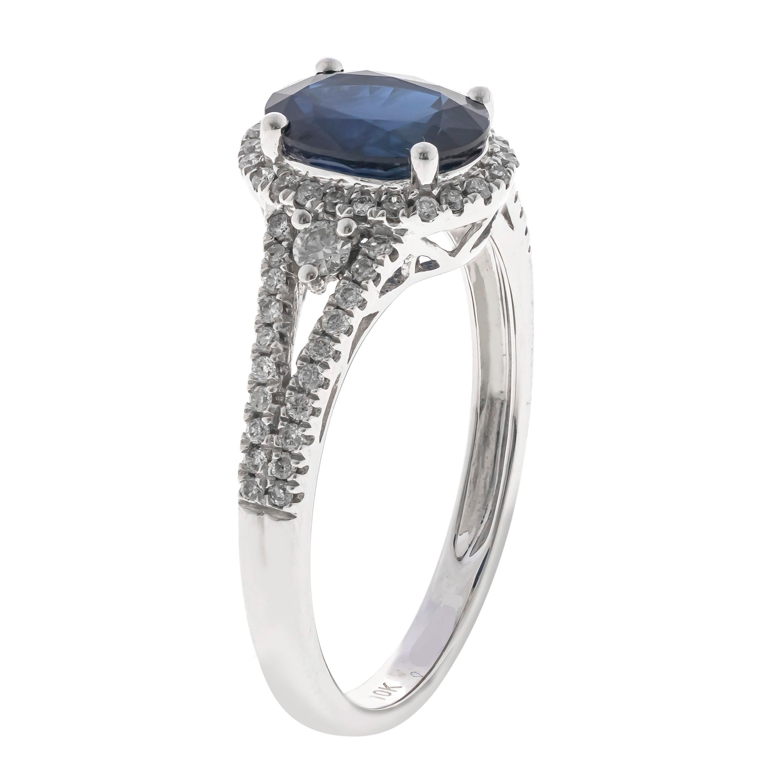 engagement rings with blue sapphire accents