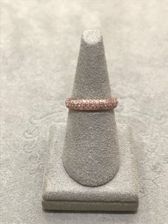 1.54 Carat Pink Diamond Micro-Pave Wedding Band