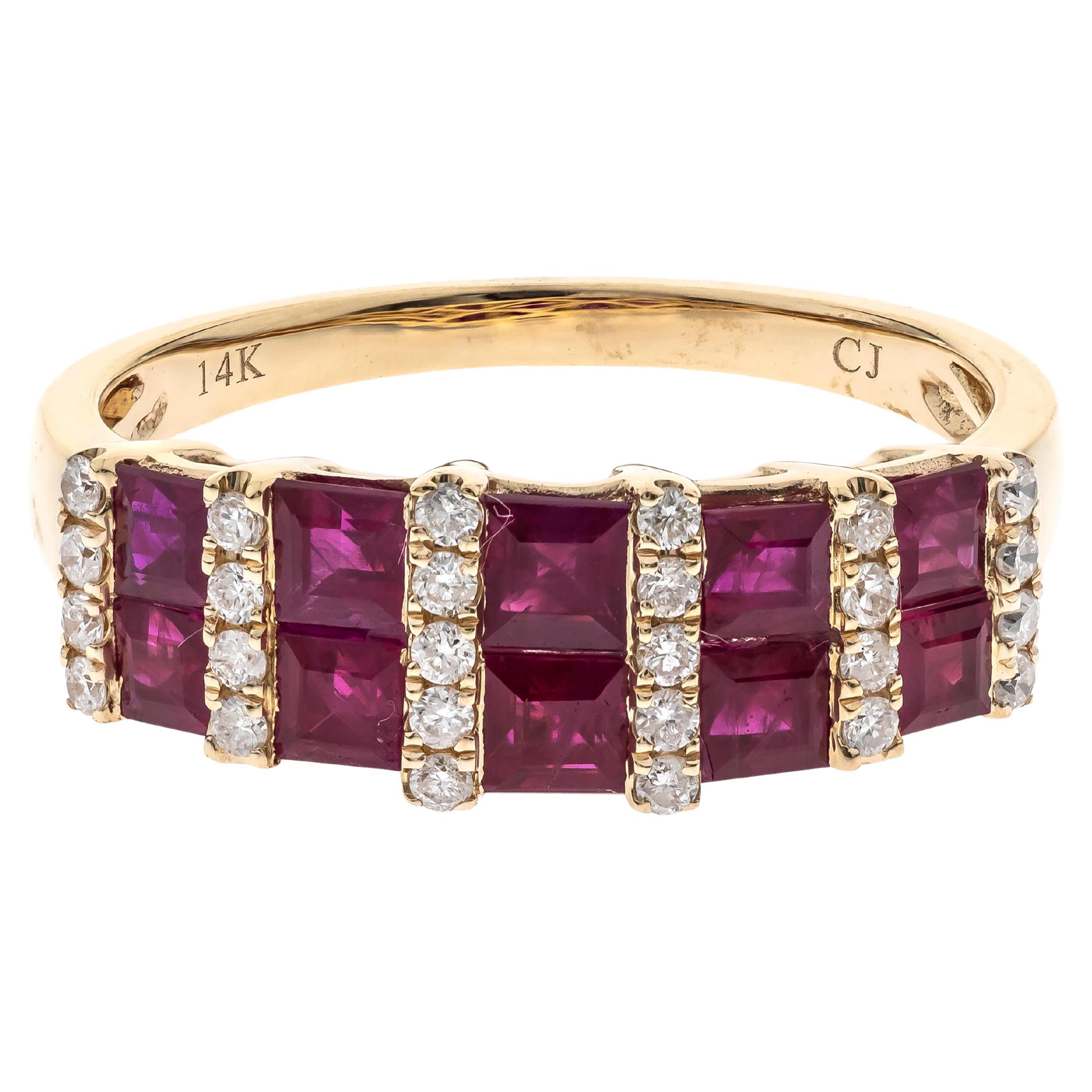 1.54 Carat Oval Ruby and Diamond Platinum Ring For Sale at 1stDibs