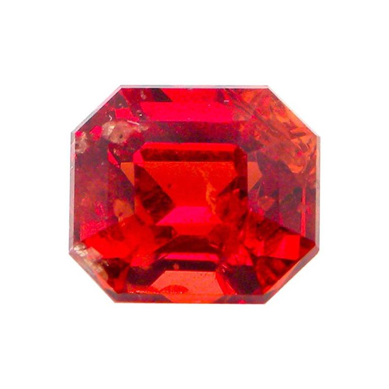 Red Spinel 6.11x5.48mm Faceted Octagon AAA Grade Loose Gemstone - 170118